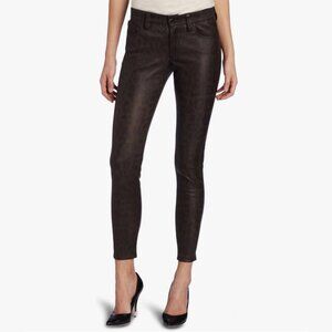 NWT Joe's Women's Charlie High-Rise Coated Leopard Skinny Jeans Size 28, US 6